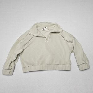 Cotton On Kids Cream Quarter‎ Zip Pullover Size 2T